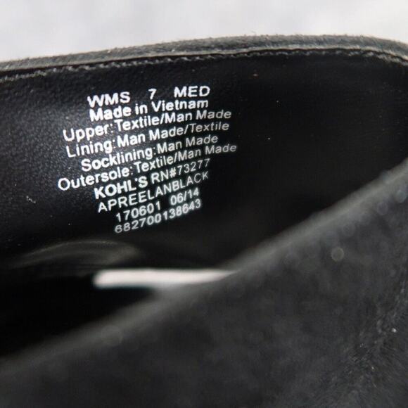 Apt 9 Shoes Womens 7 Pump Stiletto Ankle Strap Open Toe Fashion Formal Black Zip - Picture 13 of 14